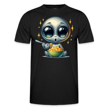Zone extraterrestre extraterrestre 51 Ufo Space Geek - T-shirt sport Homme - noir - Devant - AI Model Male 178 dark (178cm)