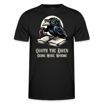 Fan d’Edgar Allan Poe, Littérature classique, - T-shirt sport Homme - noir - Devant - AI Model Male 178 dark (178cm)