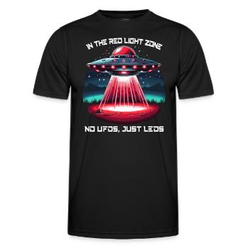 Red Light Therapy Low-level laser therapy for the - Men's Functional T-Shirt - black - Front - AI Model Male 178 dark (178cm)