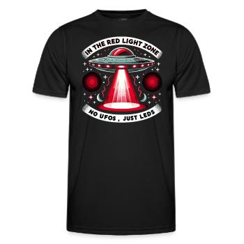 Red Light Therapy Low-level laser therapy for the - Men's Functional T-Shirt - black - Front - AI Model Male 178 dark (178cm)