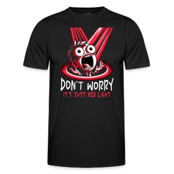 Red Light Therapy Low-level laser therapy for the - Men's Functional T-Shirt - black - Front - AI Model Male 178 dark (178cm)