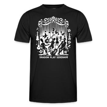 Puppet Mastery Shadow Play Bauchredner-geschenk - Männer Funktions-T-Shirt - Schwarz - Vorne - AI Model Male 178 dark (178cm)