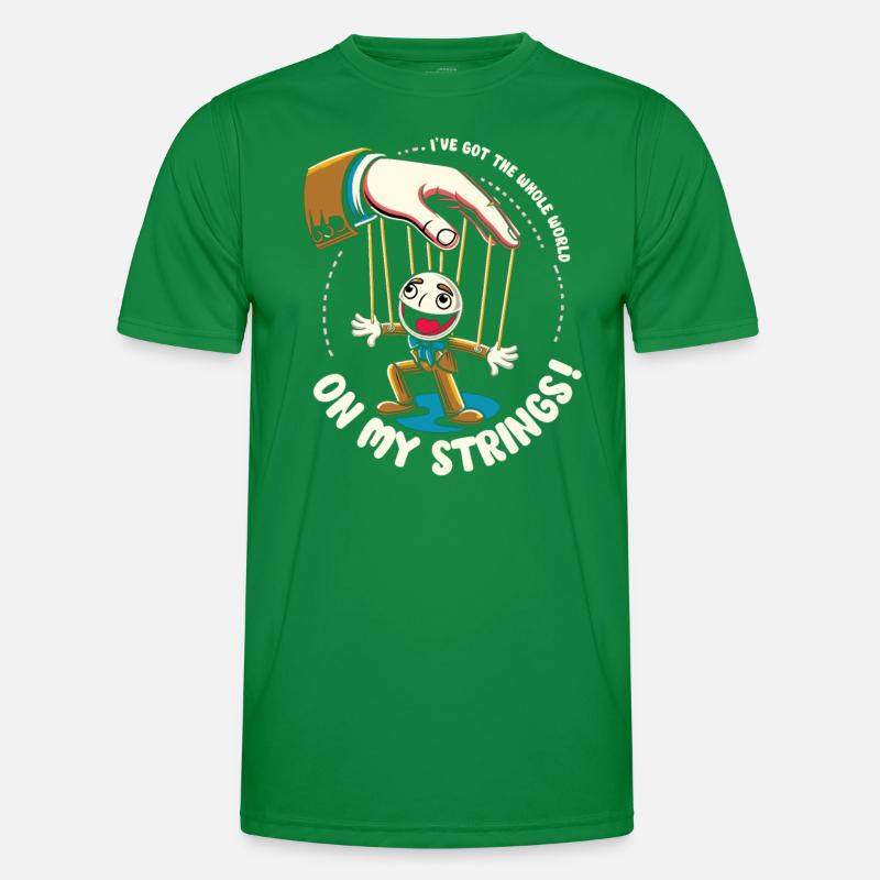 Puppet Mastery Shadow Play Bauchredner-geschenk Männer Funktions-T-Shirt