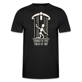 Puppet Mastery Shadow Play Bauchredner-geschenk - Männer Funktions-T-Shirt - Schwarz - Vorne - AI Model Male 178 dark (178cm)