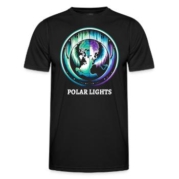 Polarlicht-aurora-verfolger Alaska Wilderness - Männer Funktions-T-Shirt - Schwarz - Vorne - AI Model Male 178 dark (178cm)