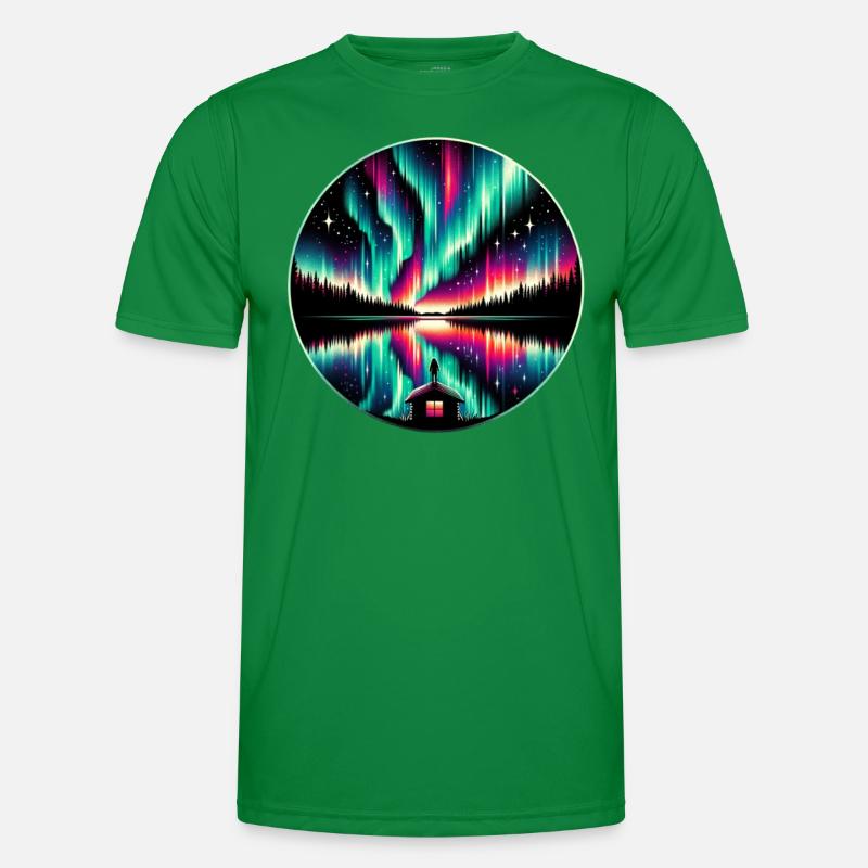 Aurora Aurora Tracker Alaska Wilderness Men's Functional T-Shirt