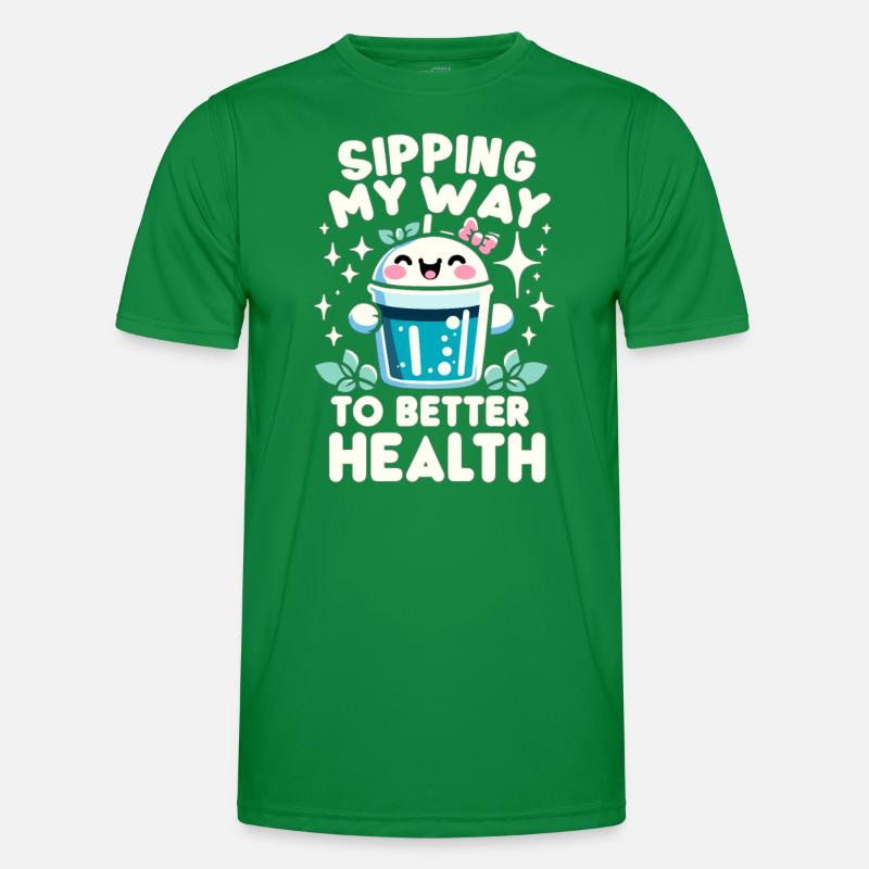 Hydration Drink Water Stay Hydrated Hydration Männer Funktions-T-Shirt