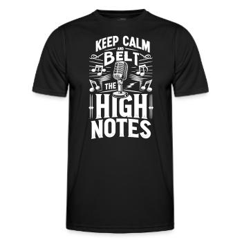 Broadway Musical Musical Theater Sängerin - Männer Funktions-T-Shirt - Schwarz - Vorne - AI Model Male 178 dark (178cm)