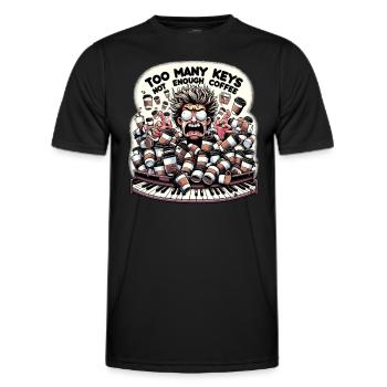 Broadway Musical Musical Theater Sängerin - Männer Funktions-T-Shirt - Schwarz - Vorne - AI Model Male 178 dark (178cm)