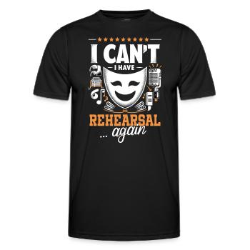 Broadway Musical Musical Theater Sängerin - Männer Funktions-T-Shirt - Schwarz - Vorne - AI Model Male 178 dark (178cm)