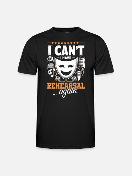 Broadway musical musical theater singer - Men's Functional T-Shirt - black