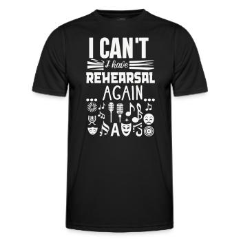 Broadway Musical Musical Theater Sängerin - Männer Funktions-T-Shirt - Schwarz - Vorne - AI Model Male 178 dark (178cm)