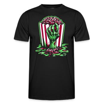Horrorfilm-fan Zombie-horror Klassischer - Männer Funktions-T-Shirt - Schwarz - Vorne - AI Model Male 178 dark (178cm)