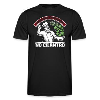 Cilantro Hater Hate Cilantro Soap Button - Men's Functional T-Shirt - black - Front - AI Model Male 178 dark (178cm)