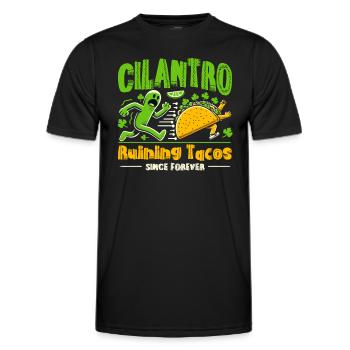 Cilantro Hater Hate Cilantro Soap Button - Men's Functional T-Shirt - black - Front - AI Model Male 178 dark (178cm)