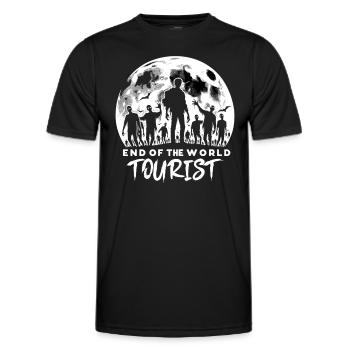 Horrorfilm-fan Zombie-horror Klassischer - Männer Funktions-T-Shirt - Schwarz - Vorne - AI Model Male 178 dark (178cm)