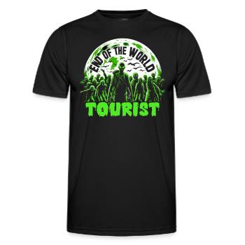 Horrorfilm-fan Zombie-horror Klassischer - Männer Funktions-T-Shirt - Schwarz - Vorne - AI Model Male 178 dark (178cm)