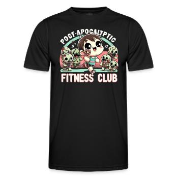Horrorfilm-fan Zombie-horror Klassischer - Männer Funktions-T-Shirt - Schwarz - Vorne - AI Model Male 178 dark (178cm)