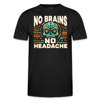 Horrorfilm-fan Zombie-horror Klassischer - Männer Funktions-T-Shirt - Schwarz - Vorne - AI Model Male 178 dark (178cm)
