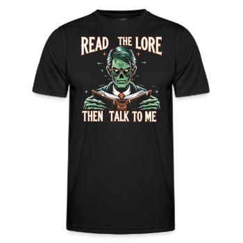 Horrorfilm-fan Zombie-horror Klassischer - Männer Funktions-T-Shirt - Schwarz - Vorne - AI Model Male 178 dark (178cm)