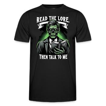 Horrorfilm-fan Zombie-horror Klassischer - Männer Funktions-T-Shirt - Schwarz - Vorne - AI Model Male 178 dark (178cm)