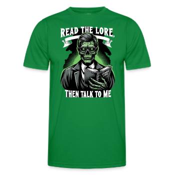 Horrorfilm-fan Zombie-horror Klassischer - Männer Funktions-T-Shirt - Kelly Green - Vorne - AI Model Male 178 dark (178cm)
