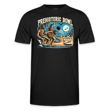 Drôle de bowling équipe bowler grève bowling club - T-shirt sport Homme - noir - Devant - AI Model Male 178 dark (178cm)