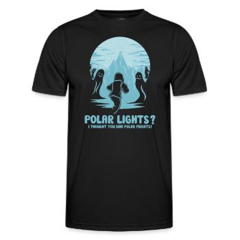 Polarlicht-aurora-verfolger Alaska Wilderness - Männer Funktions-T-Shirt - Schwarz - Vorne - AI Model Male 178 dark (178cm)
