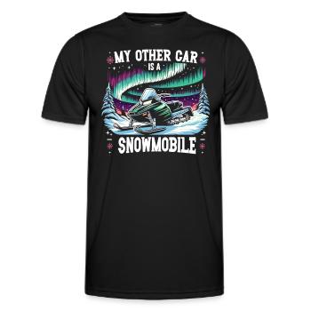 Polarlicht-aurora-verfolger Alaska Wilderness - Männer Funktions-T-Shirt - Schwarz - Vorne - AI Model Male 178 dark (178cm)