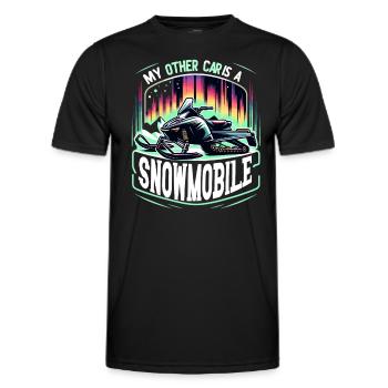 Polarlicht-aurora-verfolger Alaska Wilderness - Männer Funktions-T-Shirt - Schwarz - Vorne - AI Model Male 178 dark (178cm)