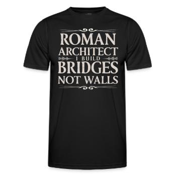 Jules César Histoire romaine Empire romain - T-shirt sport Homme - noir - Devant - AI Model Male 178 dark (178cm)