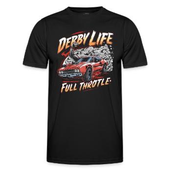 Demo Derby Demolition Derby Demolition Derby - Männer Funktions-T-Shirt - Schwarz - Vorne - AI Model Male 178 dark (178cm)