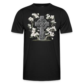 Ostara Eostre équinoxe sorcière déesse païenne rituels - T-shirt sport Homme - noir - Devant - AI Model Male 178 dark (178cm)