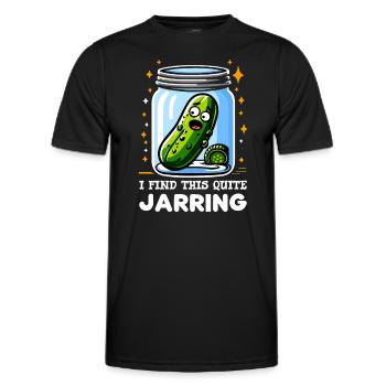 Pickle Lover Funny Pickle Dill Pickle Pickled - Men's Functional T-Shirt - black - Front - AI Model Male 178 dark (178cm)