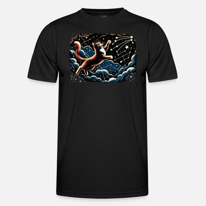Cat, Astronaut, Astronomy, Outer Solar System Men's Functional T-Shirt