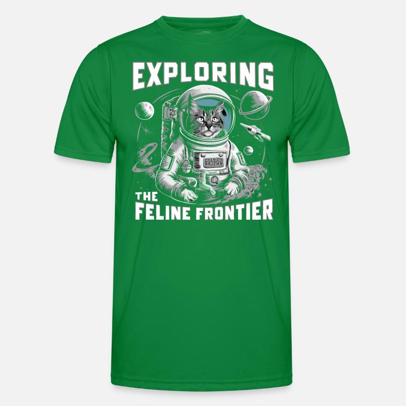 Chat, Astronaute, Astronomie, Système Solaire Externe T-shirt sport Homme