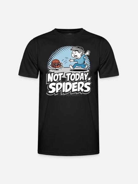 Funny Arachnophobia Awareness, Spider Phobia - Men's Functional T-Shirt - black