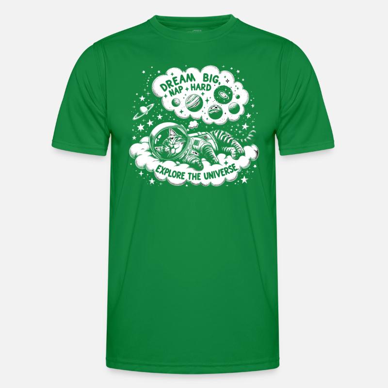 Cat, Astronaut, Astronomy, Outer Solar System Men's Functional T-Shirt