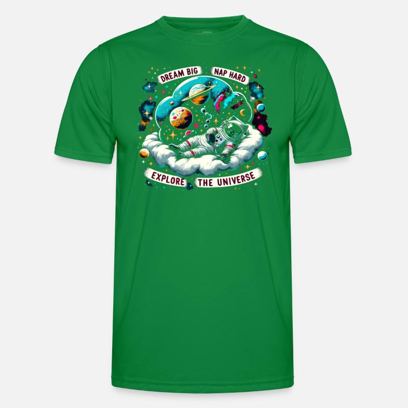 Cat, Astronaut, Astronomy, Outer Solar System Men's Functional T-Shirt