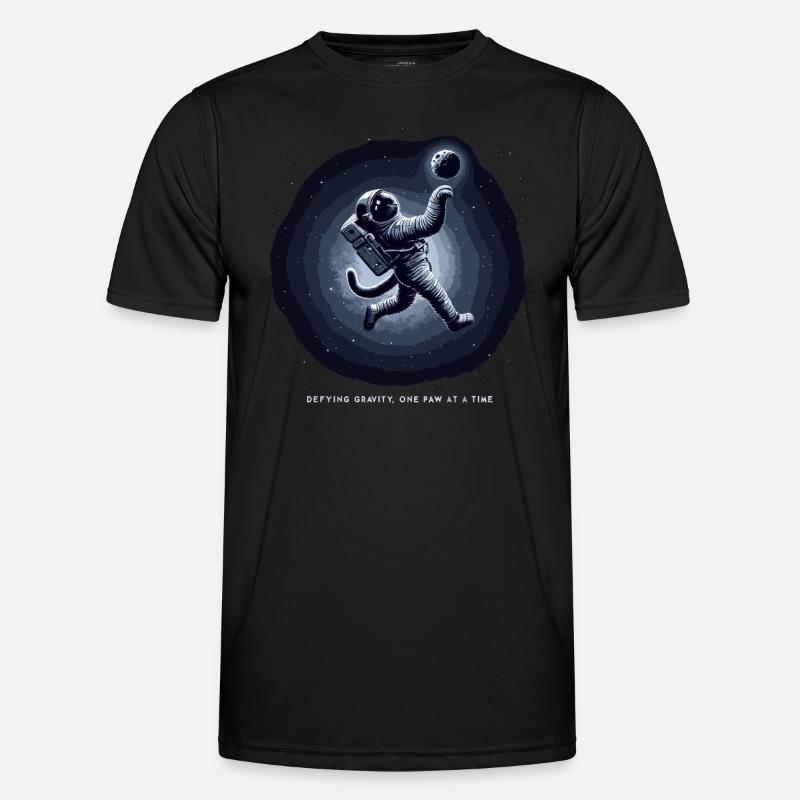 Cat, Astronaut, Astronomy, Outer Solar System Men's Functional T-Shirt