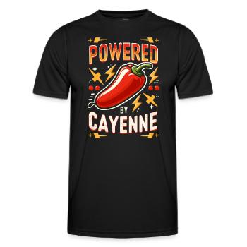 Amateur de cuisine épicée, chef des Chili Peppers - T-shirt sport Homme - noir - Devant - AI Model Male 178 dark (178cm)