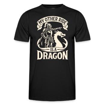 Renaissance-jahrmarkt-outfit Mittelalterlicher - Männer Funktions-T-Shirt - Schwarz - Vorne - AI Model Male 178 dark (178cm)