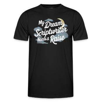 Parler dans le sommeil, Somniloquie, Parler dans le sommeil - T-shirt sport Homme - noir - Devant - AI Model Male 178 dark (178cm)