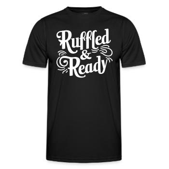 Renaissance-jahrmarkt-outfit Mittelalterlicher - Männer Funktions-T-Shirt - Schwarz - Vorne - AI Model Male 178 dark (178cm)