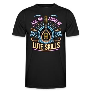 Renaissance-jahrmarkt-outfit Mittelalterlicher - Männer Funktions-T-Shirt - Schwarz - Vorne - AI Model Male 178 dark (178cm)