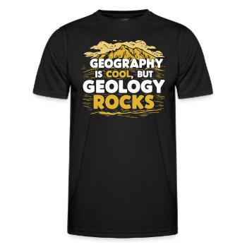 Geology Stone Hunt Agate Hunter Stone Collecting - Men's Functional T-Shirt - black - Front - AI Model Male 178 dark (178cm)