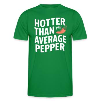 Amateurs de cuisine épicée, Chili Peppers Chef - T-shirt sport Homme - vert - Devant - AI Model Male 178 dark (178cm)