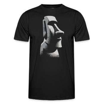 Pétroglyphe Art rupestre ancien Rock dessin indien - T-shirt sport Homme - noir - Devant - AI Model Male 178 dark (178cm)