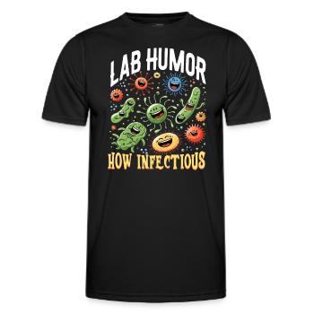 Microbiologist Microbiology Lab Staph Biology - Männer Funktions-T-Shirt - Schwarz - Vorne - AI Model Male 178 dark (178cm)