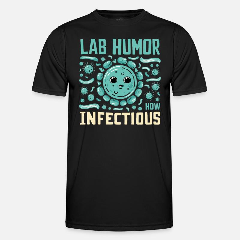 Microbiologist Microbiology Lab Staph Biology - Männer Funktions-T-Shirt - Schwarz